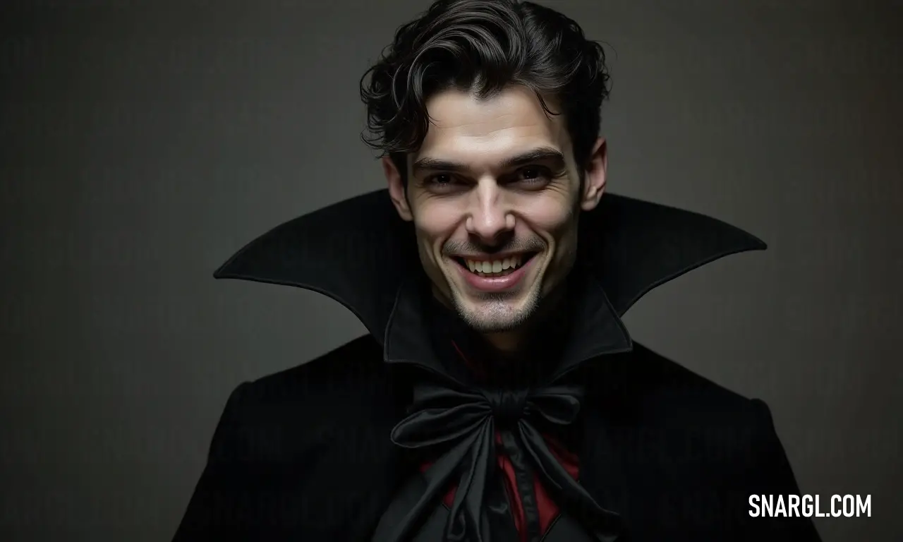 A dapper man in a striking black cape and a bright red shirt beams with a joyful expression, blending sophistication with a playful touch that draws the eye and lifts the spirit. A charming gentleman dressed in a stylish black cape and vibrant red shirt flashes a warm smile towards the camera, embodying elegance and charm with a hint of quirky flair.