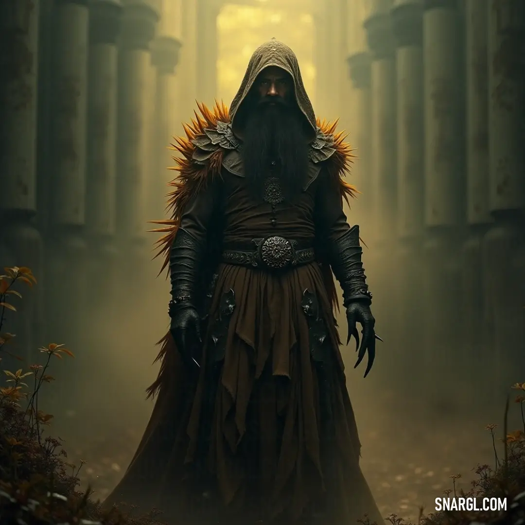 A resolute figure in a hooded cloak stands in a forest with sword drawn, embodying the spirit of adventure and the mystique of ancient woods. A determined figure dressed in a hooded outfit stands tall among the ancient trees with a sword in hand, displaying an unyielding spirit, as the forest weaves around him in a blend of shadow and light.