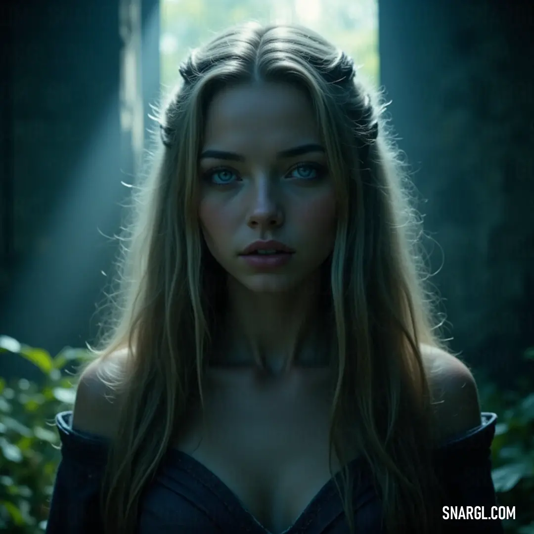 Sunna stands serenely in a captivating forest where ethereal sunlight filters through the treetops, merging her beauty with the magic of nature around her. In a mystical forest, Sunna with flowing locks and striking blue eyes is illuminated by the gentle rays of sunlight streaming through the ancient trees. The enchanting atmosphere invites exploration and promises hidden wonders.
