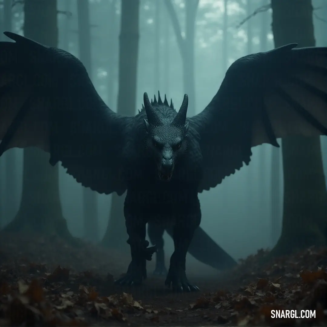 A majestic Swiftwing spreads its wings in a serene forest, surrounded by nature’s beauty, with leaves scattered on the forest floor. The mighty Swiftwing spreads its enormous wings in a tranquil forest, surrounded by scattered leaves and towering trees. The scene is peaceful yet filled with power.