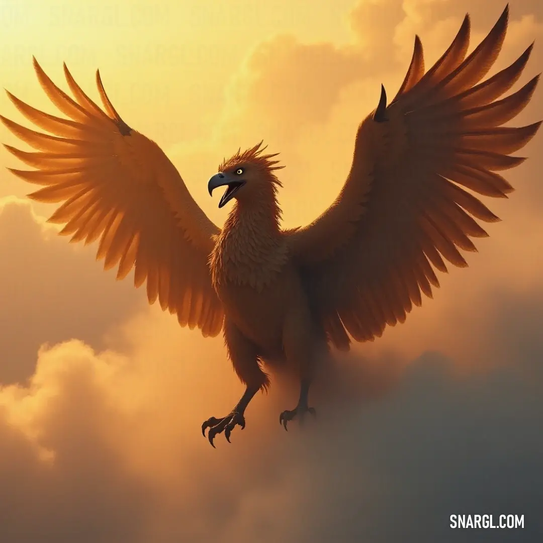 A magnificent Talonstrike soars through the sky, its wings spread wide, cutting through the clouds in a display of freedom and strength. The vast expanse of the sky stretches behind it, with wisps of cloud drifting past.