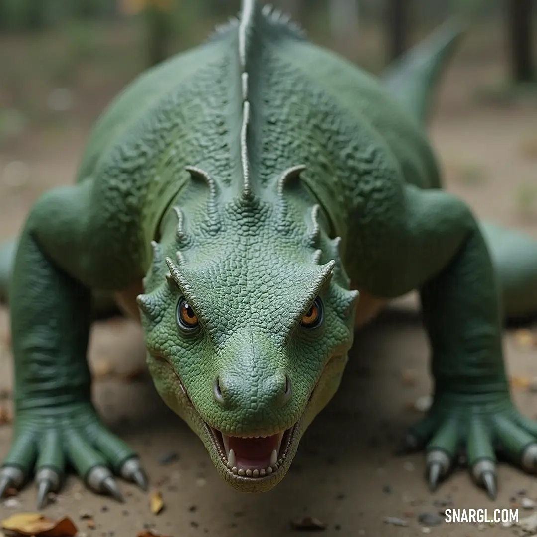 A playful take on the Basilisk, this green toy captivates with its wide smile and open mouth, inviting countless tales of adventure and whimsy. This vibrant green toy Basalisk, mouth agape showing off its impressively wide teeth, looks ready for adventure, its playful demeanor contrasting with the dark lore it represents, inviting all to join in fun and games.