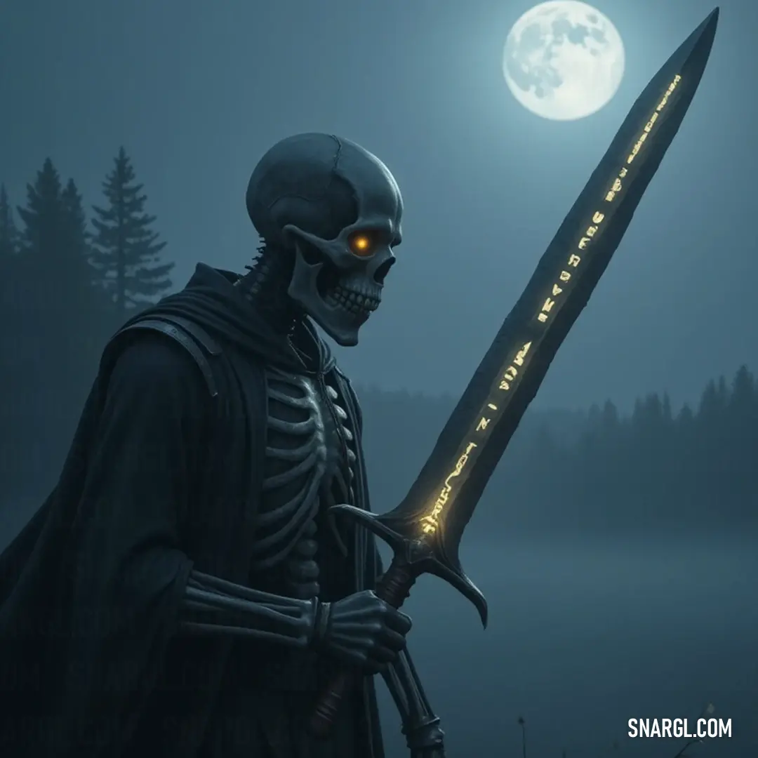 Against the backdrop of a luminous full moon, a fierce warrior stands bathed in silver light, brandishing a sword, embodying the untamed spirit of the night and the promise of battles yet to come.