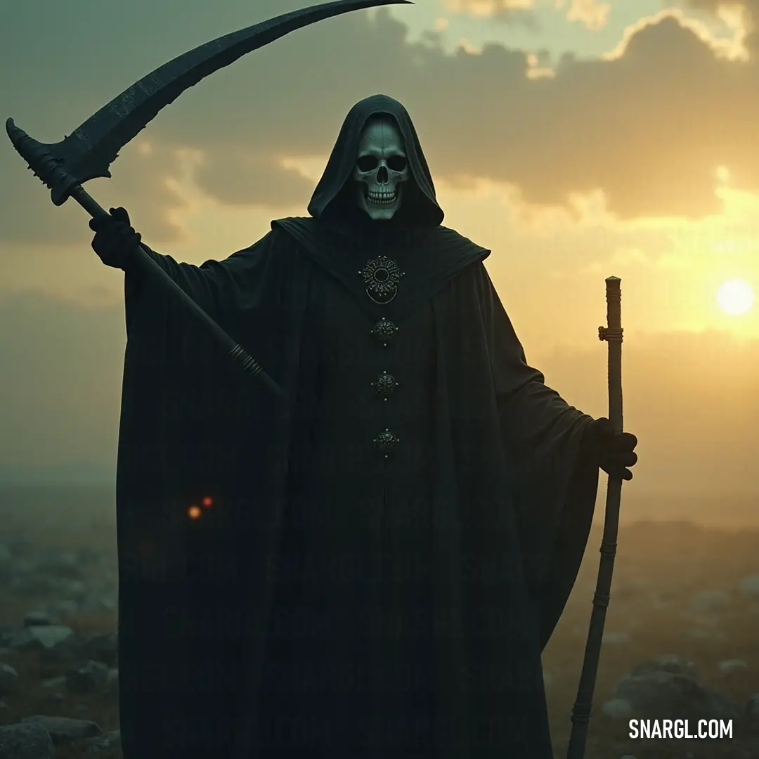 An enigmatic figure, draped in mystery, holds multiple sceptres, marking its authority while obscured in shadows, exploring the realms of the unknown and unexplored. A spectral being adorned with multiple sceptres stands commanding, their head crowned with a peculiar sceptre, surrounded by darkness that enhances the aura of the clandestine.