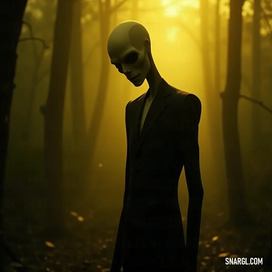 A haunting presence clad in a suit and tie, captured in the misty embrace of a forest, as a brilliant sunbeam cuts through the fog, fostering an eerie presence. A spine-chilling figure, dressed in a classic suit and tie, stands solitary amidst a fog-laden forest, illuminated by a divine sunbeam piercing through the canopy, creating an unsettling yet mesmerizing scene.