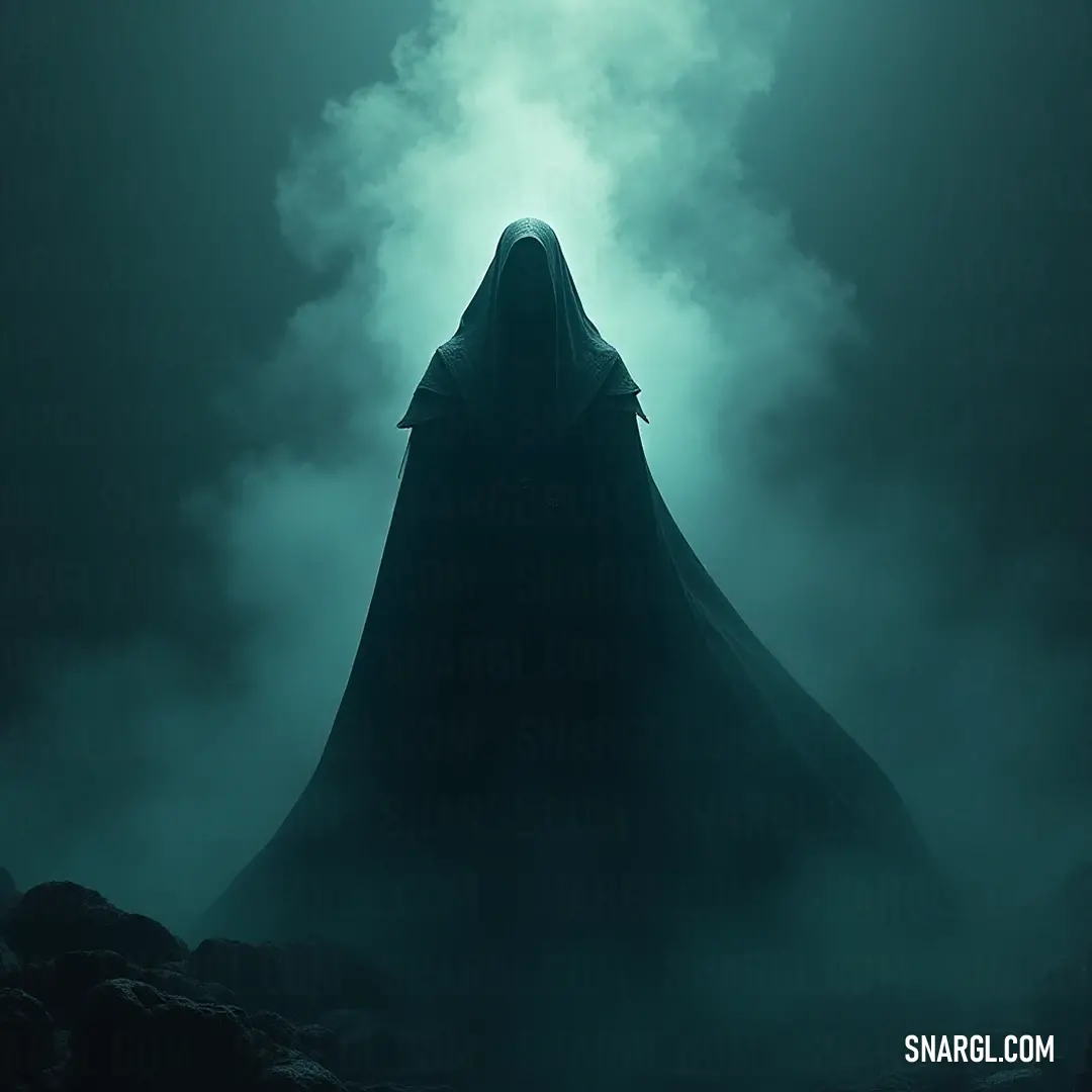 A shadowy figure stands amidst a fog-laden landscape, cloaked in mystery, where a beam of light breaks through, illuminating the scene and inviting curiosity about the secrets hidden within the mist. A hooded figure emerges from swirling fog, their features obscured by shadow but highlighted by a radiant light that pierces through, creating an aura of mystique and suspense in the air.