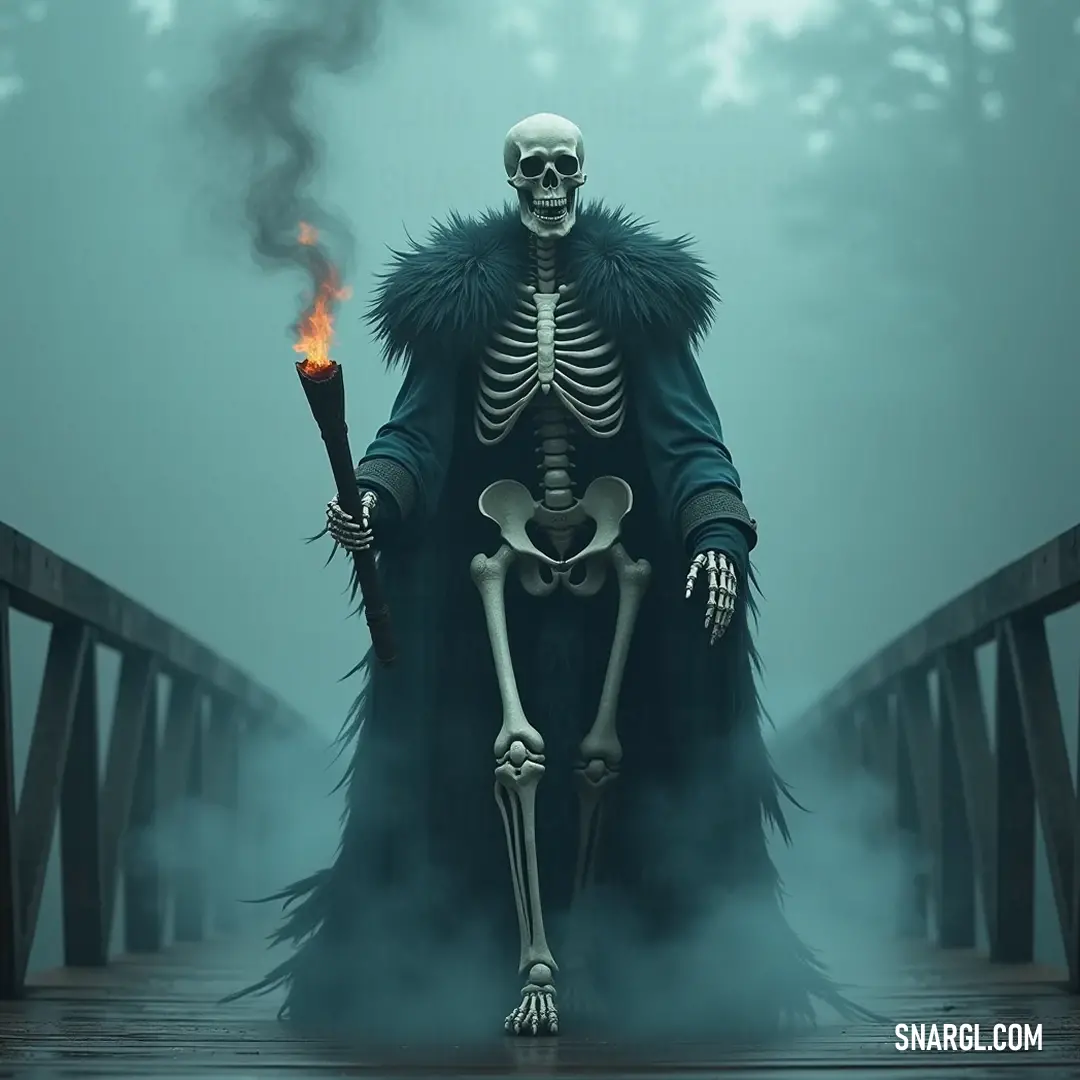 The Skelly King, draped in a dark robe, clutches a mystical flame that dances with secrets, a reminder of the power he wields in the darkness. Clad in a haunting black robe, the Skelly King holds a mystic flame, its eerie glow illuminating his skeletal features, hinting at the realm of the unknown that he commands with both grace and authority.