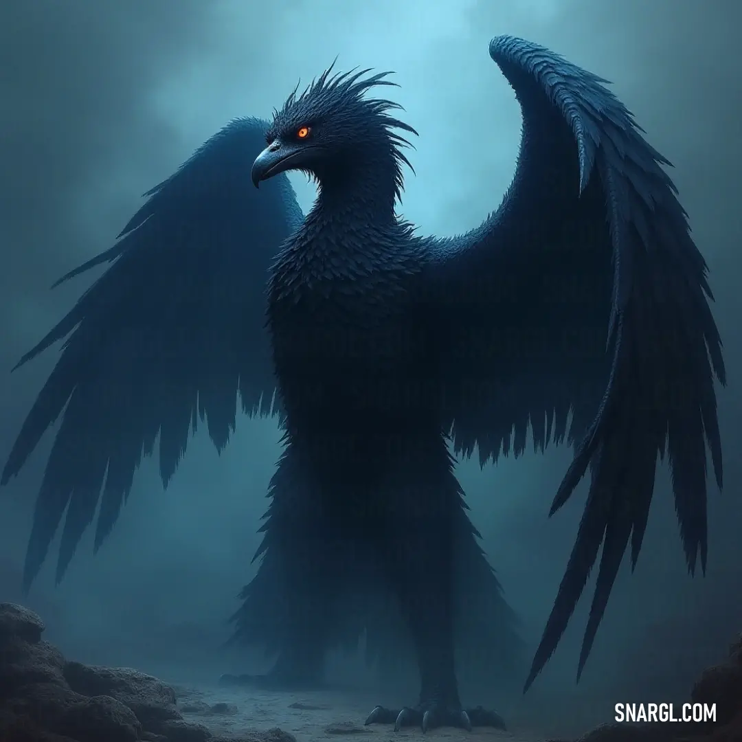 Behold the grandeur of a Black Thunderfury, draped in a shroud of fog, as it spreads its massive wings and unveils its glowing eyes, embodying mystery and dominance within the ethereal gloom. In a mysterious fog, a powerful Black Thunderfury with expansive wings spreads its mighty presence, its glowing eyes piercing through the darkness, exuding an aura of magnificence and intrigue.