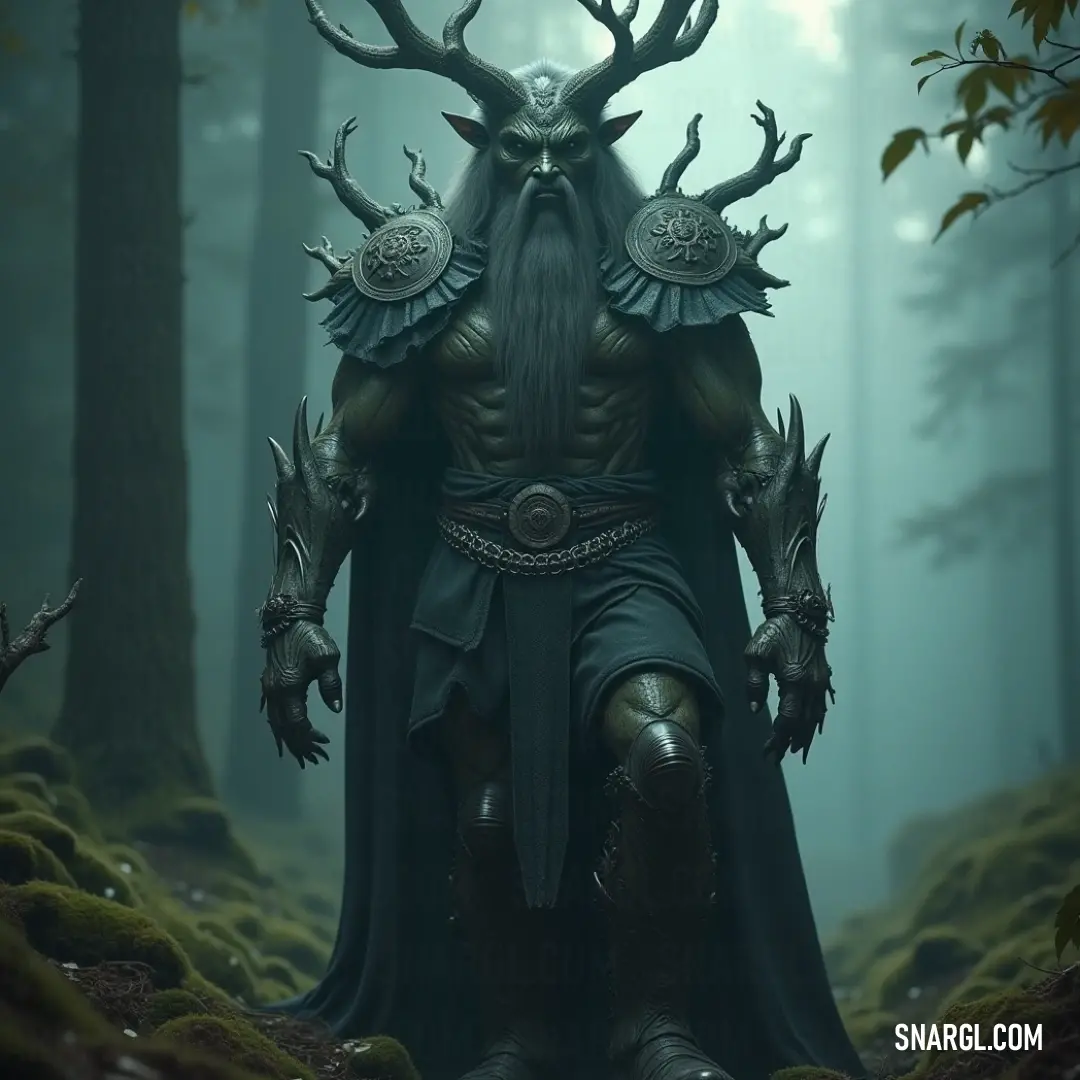 A majestic Treebeard figure stands proud in a forest, adorned in a horned costume that resonates with the sounds of nature, embodying the spirit of ancient trees and mythical guardianship. A majestic Treebeard figure stands proud in a forest, adorned in a horned costume that resonates with the sounds of nature, embodying the spirit of ancient trees and mythical guardianship.