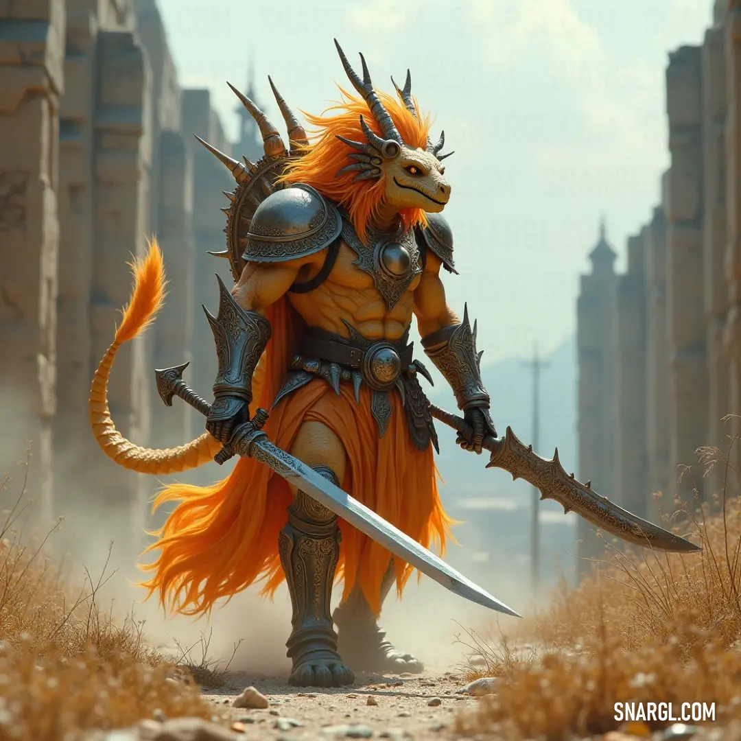 A gallant warrior dressed in intricately designed armor grips a gleaming sword, ready for battle. The armor reflects a deep, rich color scheme, epitomizing strength and valor against a backdrop that hints at an epic adventure.