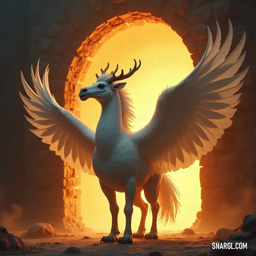 A graceful White Windrider with fully extended wings stands before a symbolically radiant sun, framed by an ethereal circle of light. A serene White Windrider stands gracefully against a stunning sun backdrop, its wings open wide, creating a breathtaking contrast in the heavenly scene outlined by a radiant circle.