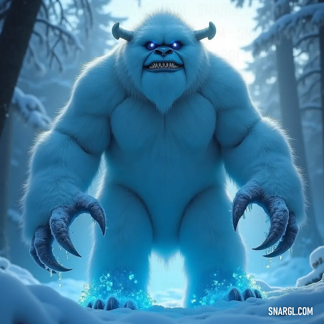 A magnificent Winter Beast stands proudly in the snowy forest, embodying both elegance and strength amidst winter's beauty. A magnificent Winter Beast stands proud in a snowy forest, surrounded by frost-laden trees, exuding strength and elegance as snow blankets the ground, creating an enchanting winter wonderland.