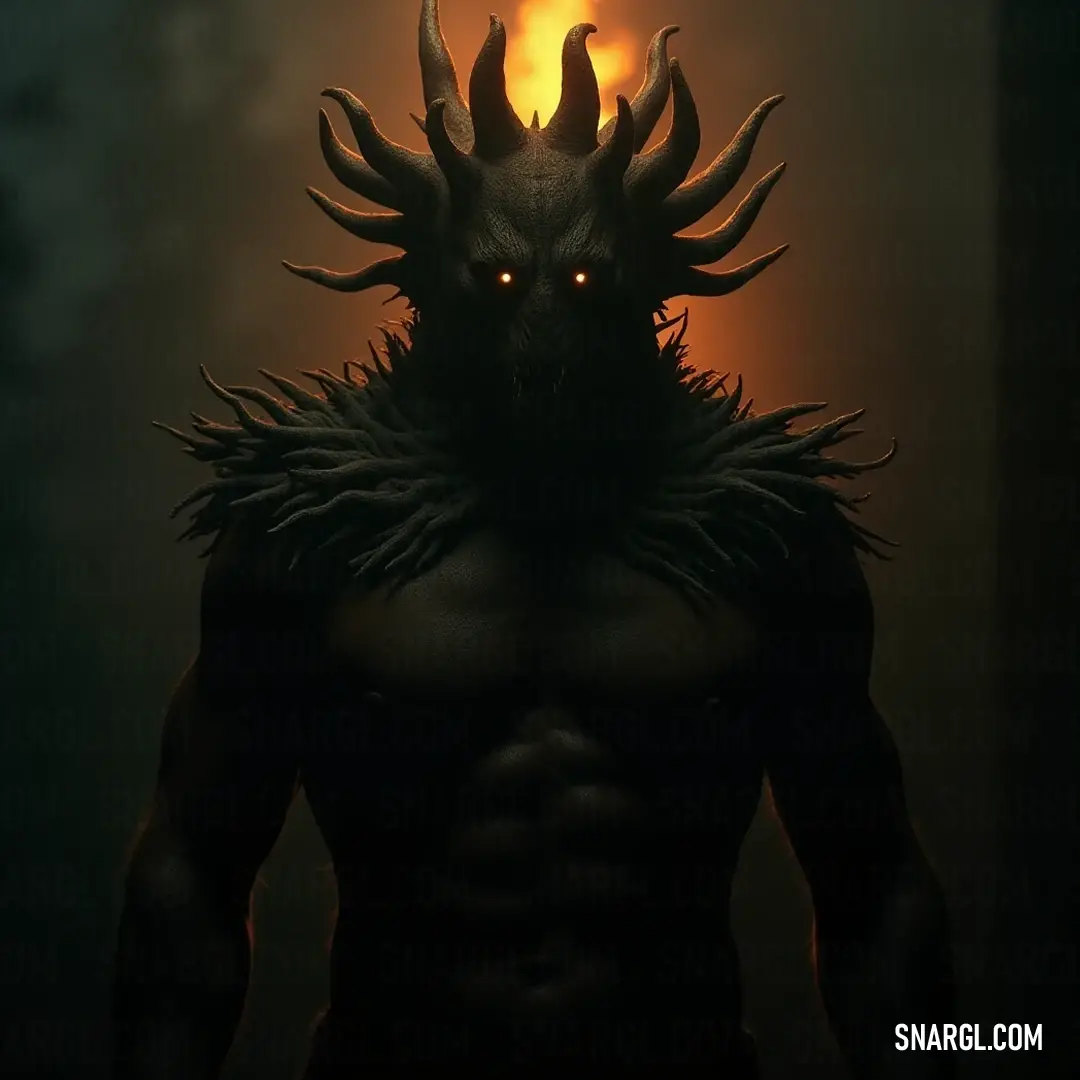 A captivating Demonic Woodsman, bathed in darkness, whose glowing eyes draw you into the depths of the night, a guardian of secrets known only to the forest. A mysterious Demonic Woodsman with glowing eyes emerges from swirling shadows, surrounded by darkness, his presence evoking both fear and intrigue amidst the eerie atmosphere.